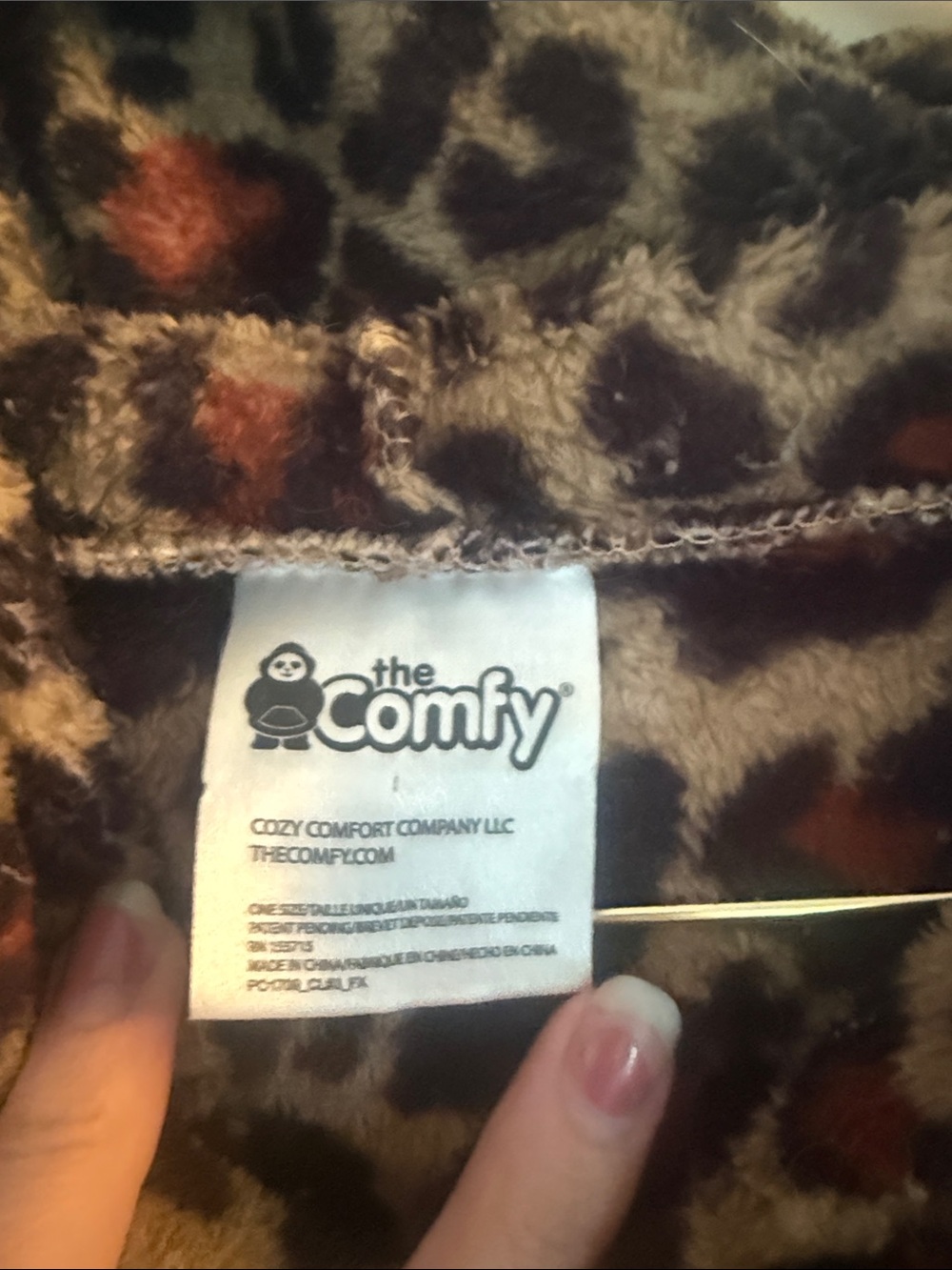 The Comfy Leopard Print Hooded Lounge Poncho One Size Good Condition - Picture 2 of 4